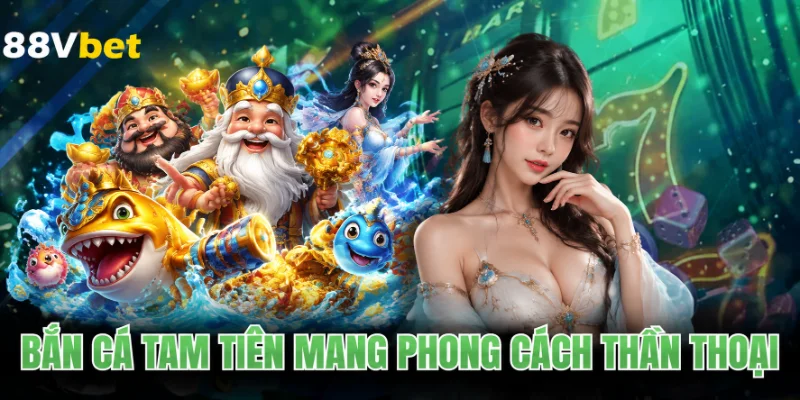 Bắn cá Tam Tiên mang phong cách thần thoại